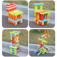 幼儿园大型实心卡扣积木